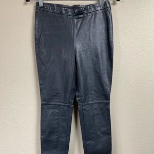 Cupcakes and cashmere Women Black Faux‎ Leather skinny pants, sz XS